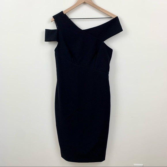 Ted Baker London Dresses & Skirts - Ted Baker London Asymmetrical Black Cocktail Dress, 3 (US 8)